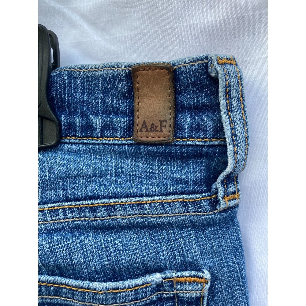 Abercrombie & Fitch Faded Blue Denim Jeans Women's SIZE - 8L Excellent Condition - Picture 5 of 5